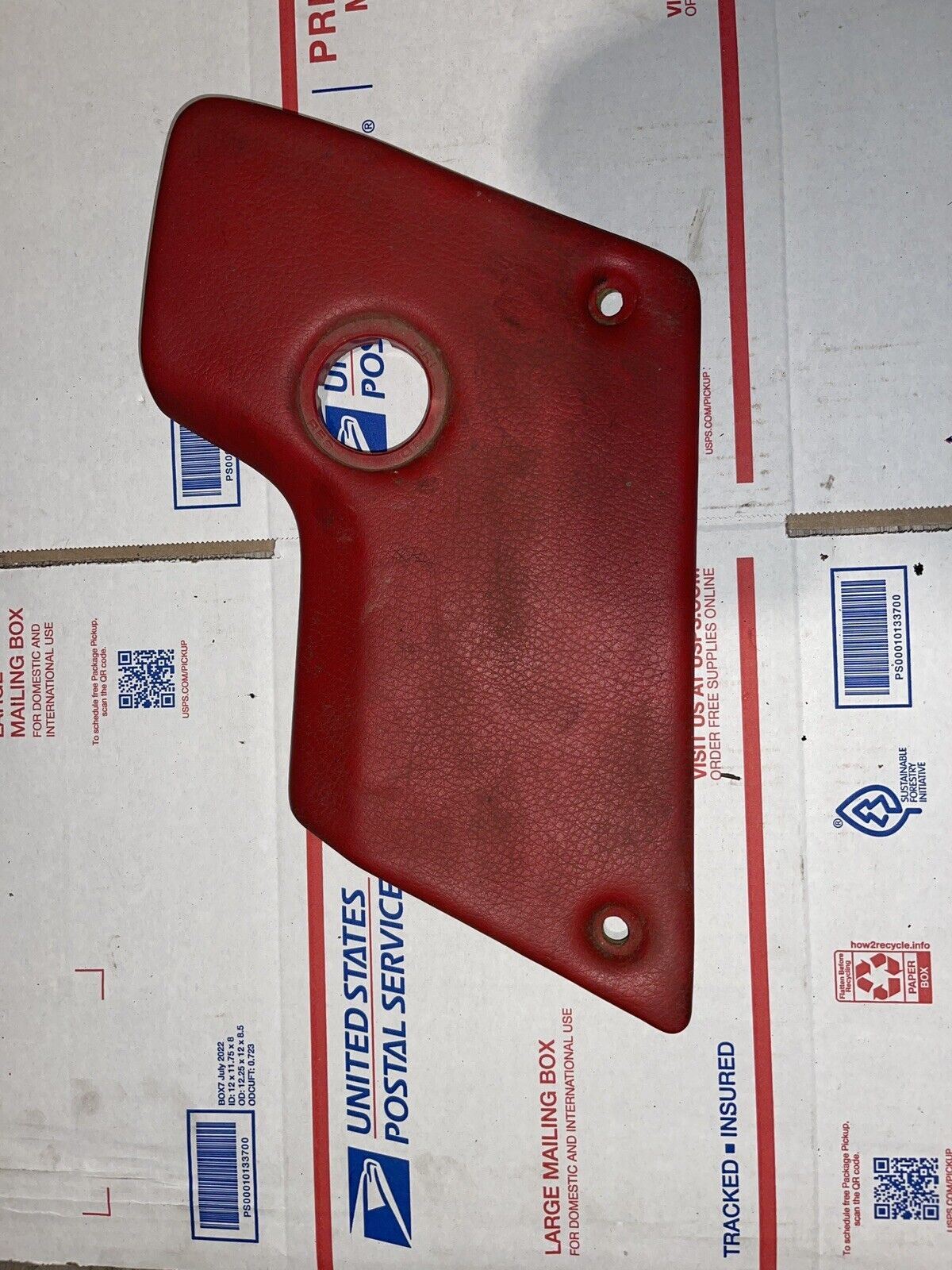 86-87 KAWASAKI NINJA EX250 RIGHT SIDE KNEE GRIP COVER PANEL OEM