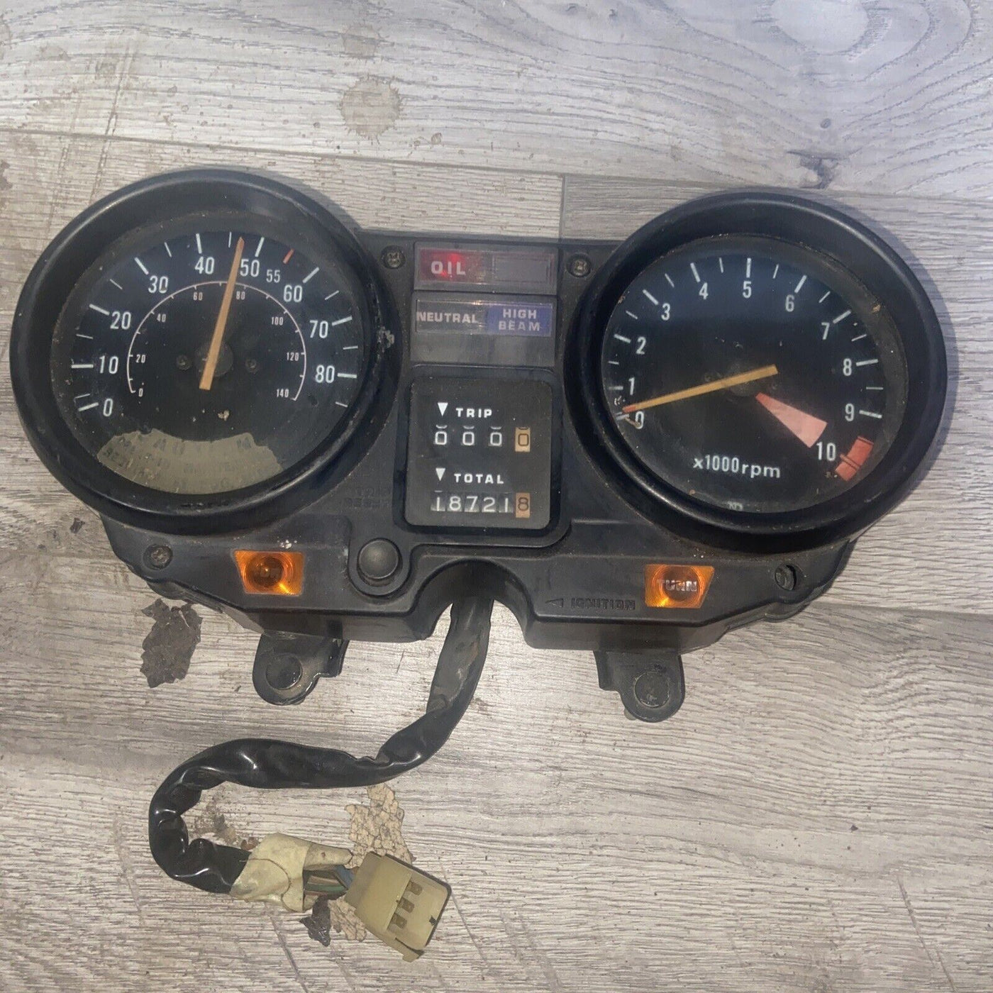 82 HONDA  CB 650 SPEEDO AND TACHO CLUSTER