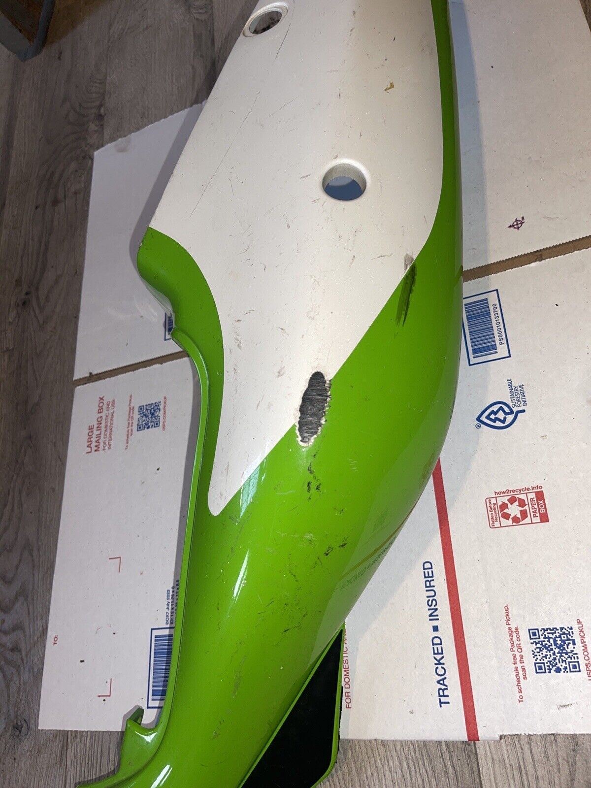 96-03 Kawasaki ZX7R ZX7RR Left Rear Tail Fairing Cover Panel