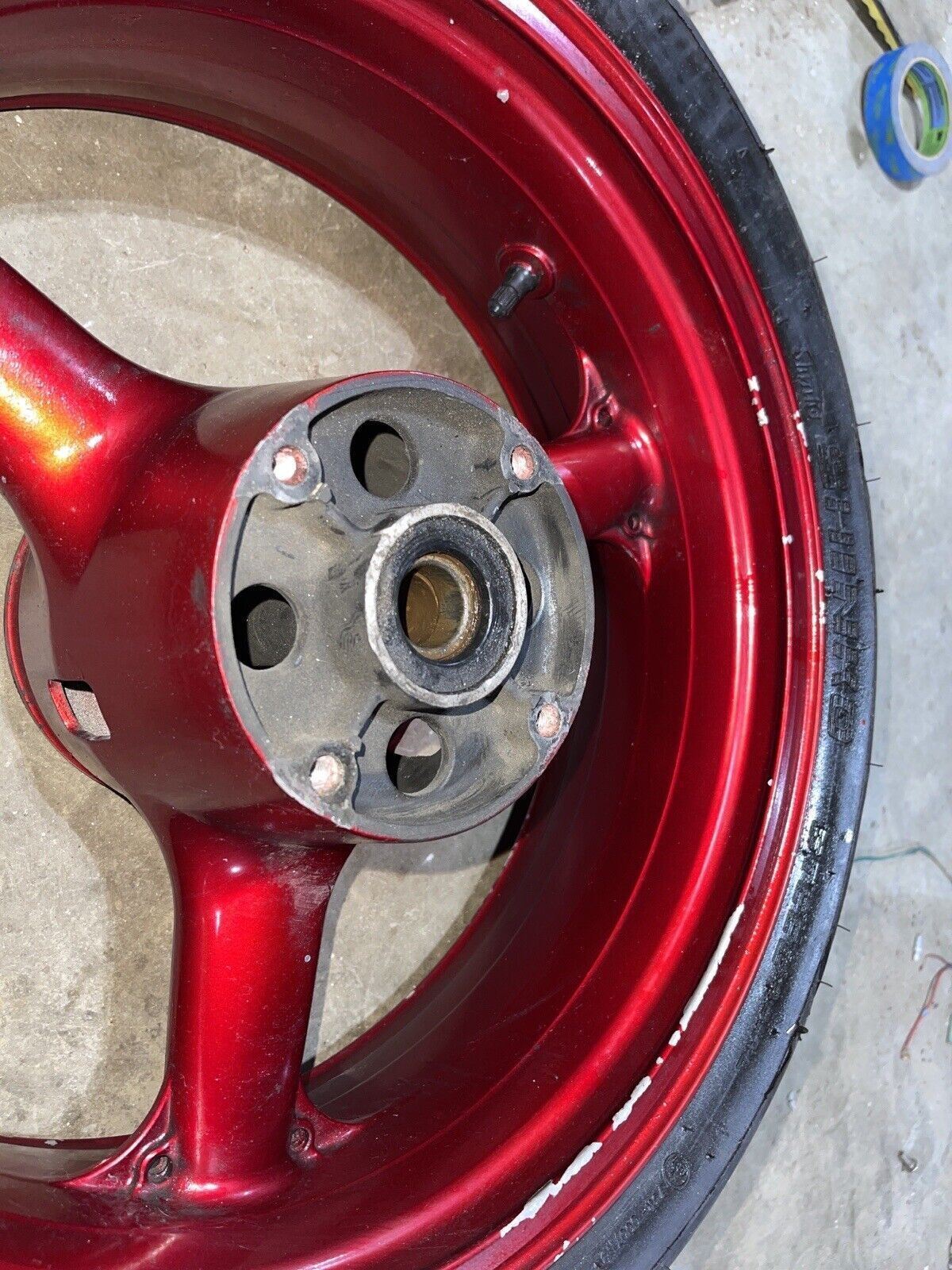 98 99 00 01 02 KAWASAKI NINJA ZX6R REAR BACK RIM WHEEL 05-08 ZZR 600 ZZR600