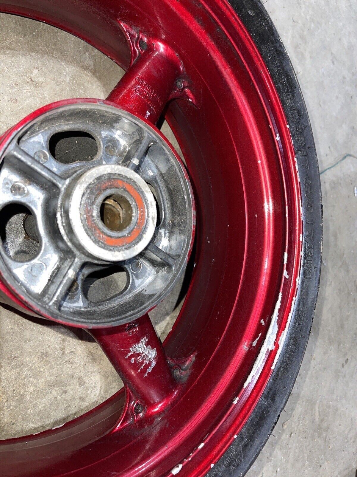 98 99 00 01 02 KAWASAKI NINJA ZX6R REAR BACK RIM WHEEL 05-08 ZZR 600 ZZR600