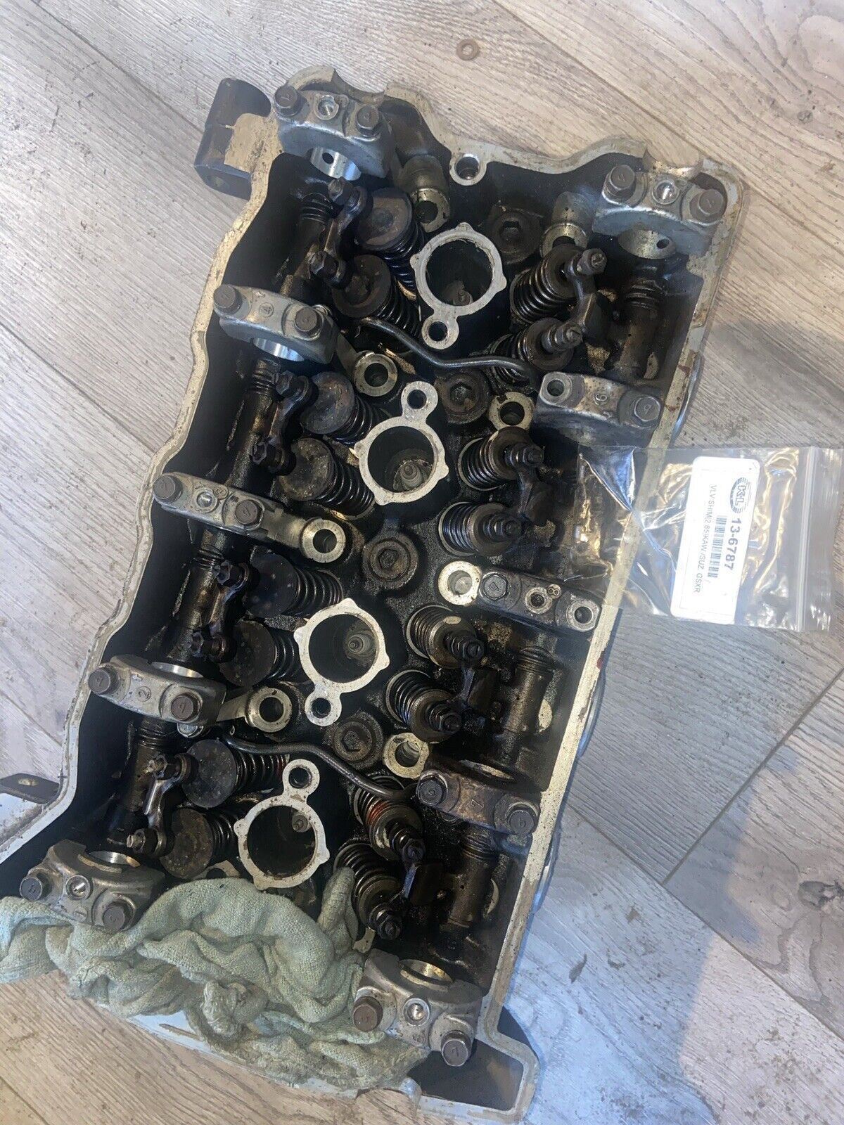 86-87 KAWASAKI NINJA ZX1000R ENGINE TOP END CYLINDER HEAD CAMS VALVES