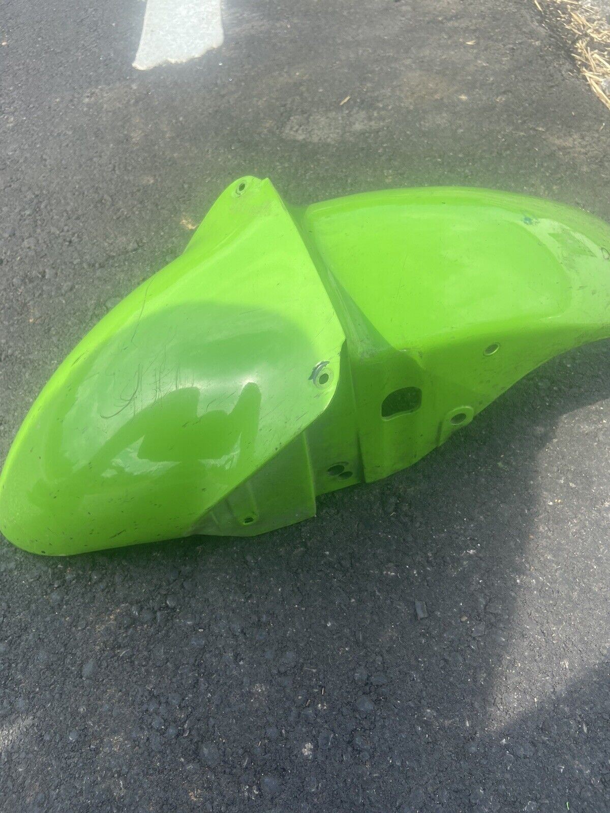 98-02 KAWASAKI NINJA ZX6 PLASTIC FRONT WHEEL FENDER COWL FAIRING PEARL