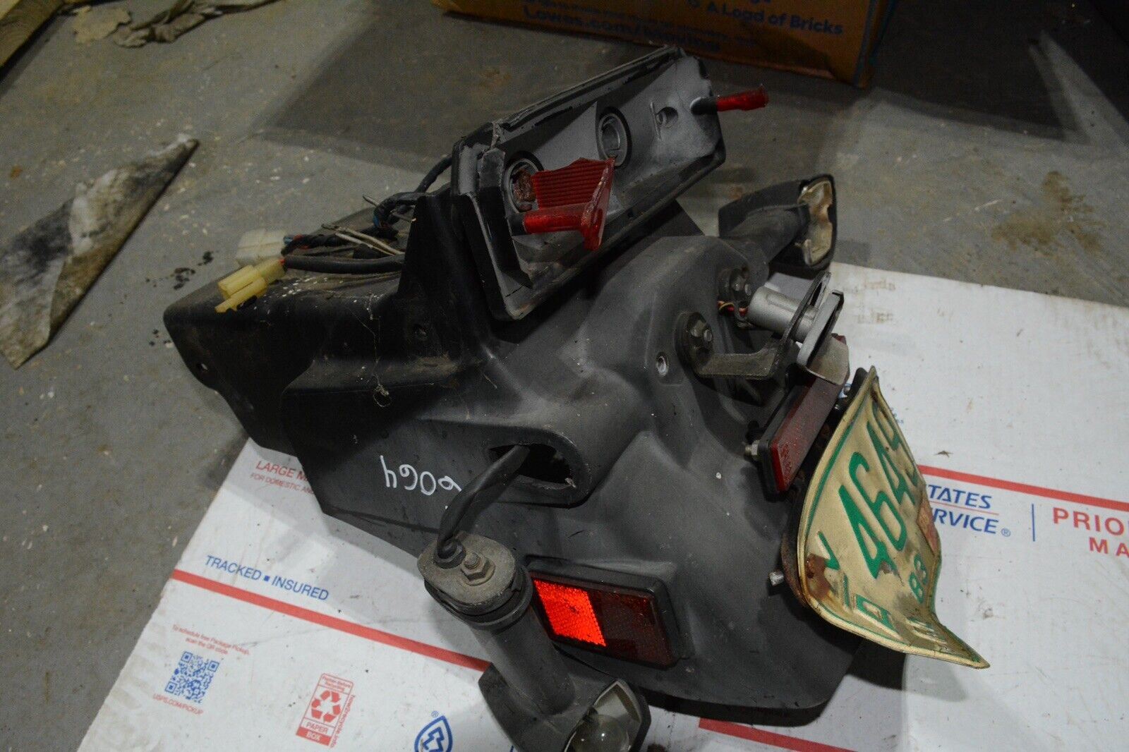 86 kawasaki zx600 rear liscense plate fairing