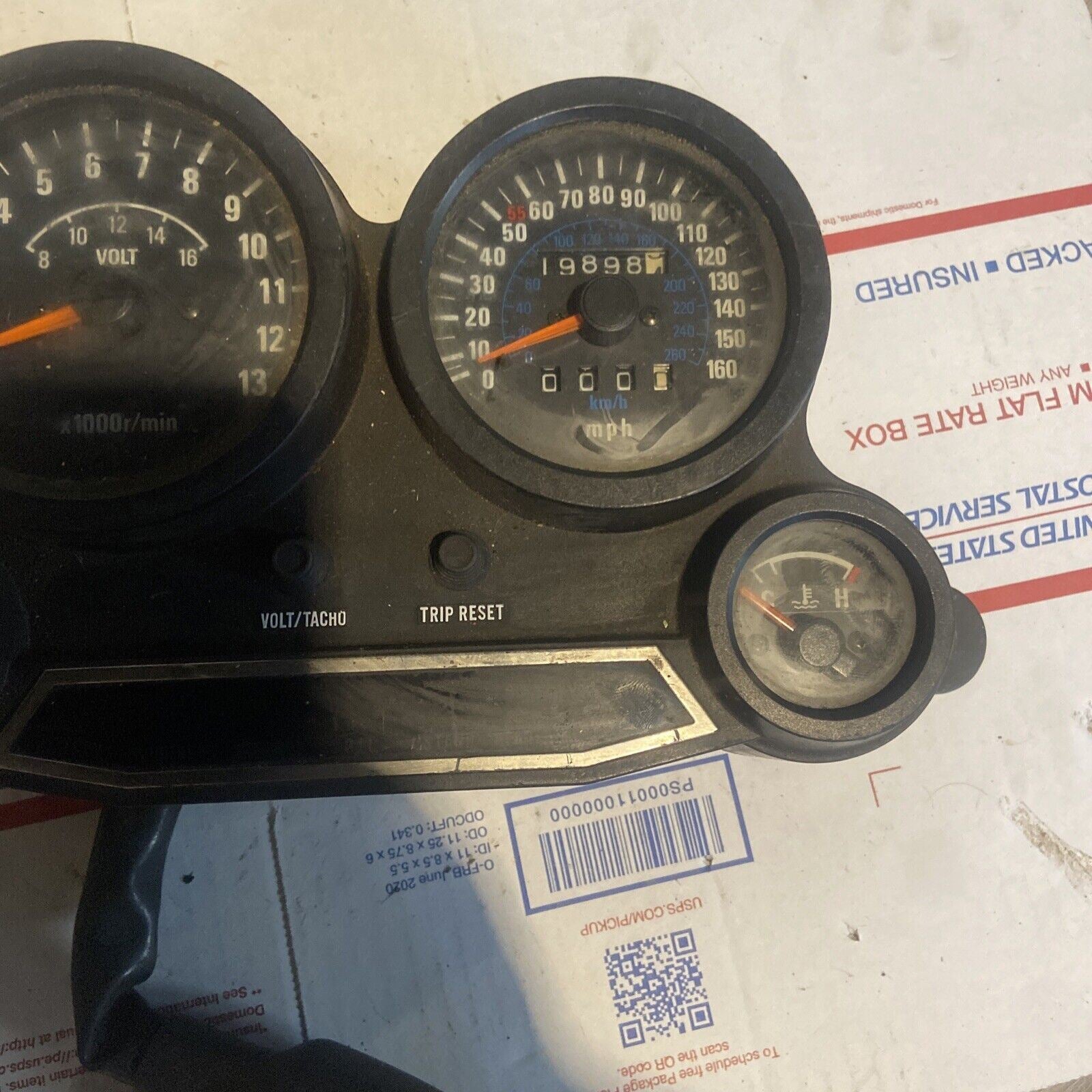 1985 85 Kawasaki ZX600A ZX6 Ninja Speedometer Tachometer Cluster Gauges