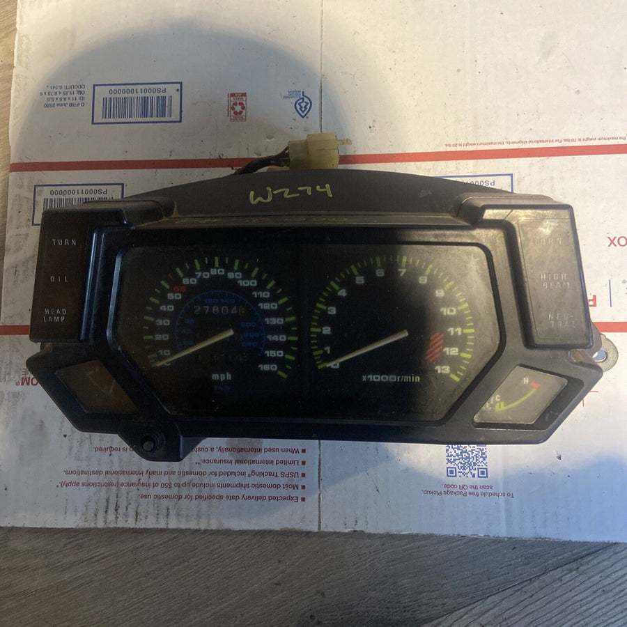 1988 KAWASAKI NINJA 600C SPEEDO TACH GAUGES DISPLAY CLUSTER SPEEDOMETER MK1