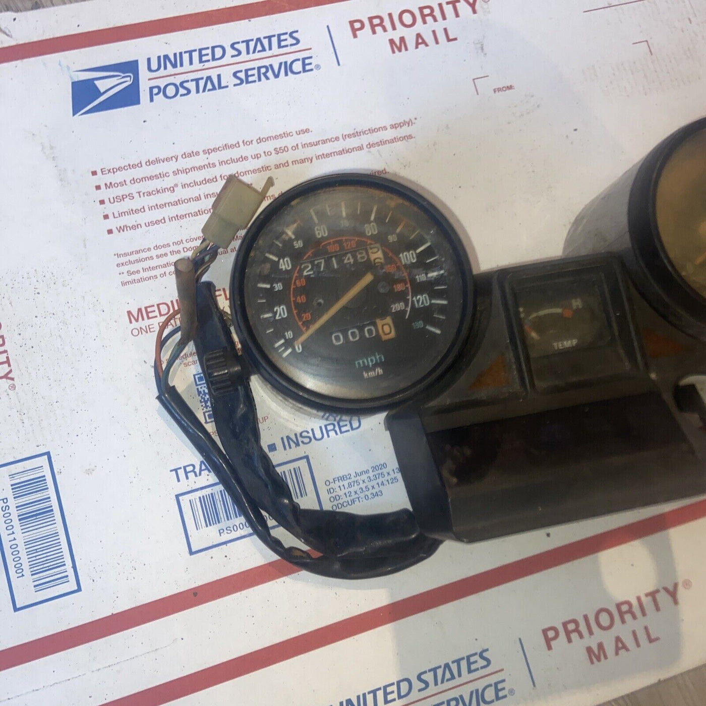 1983 Honda CX350C Speedometer Tacho