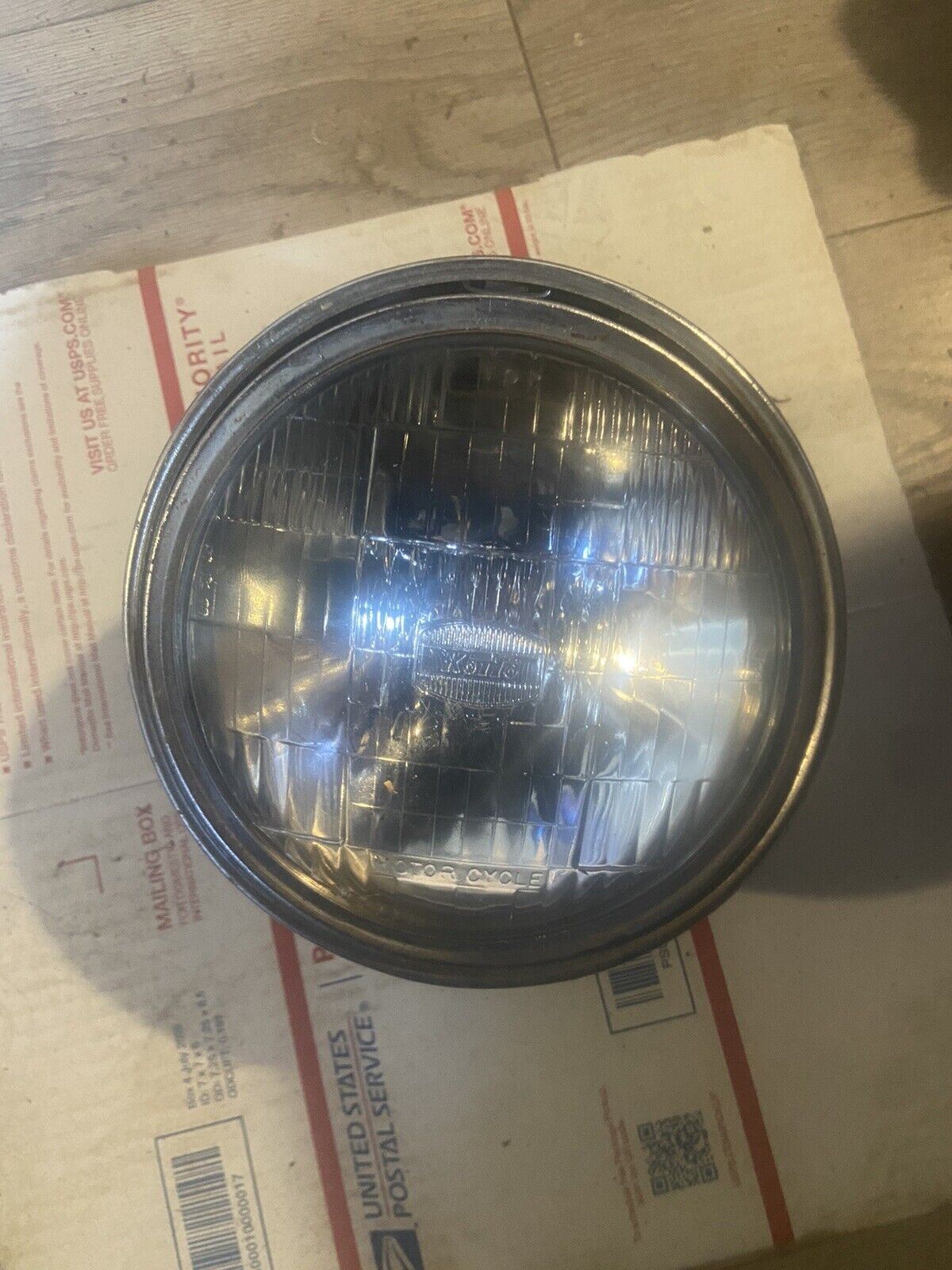 1980 Motorcycle black headlight