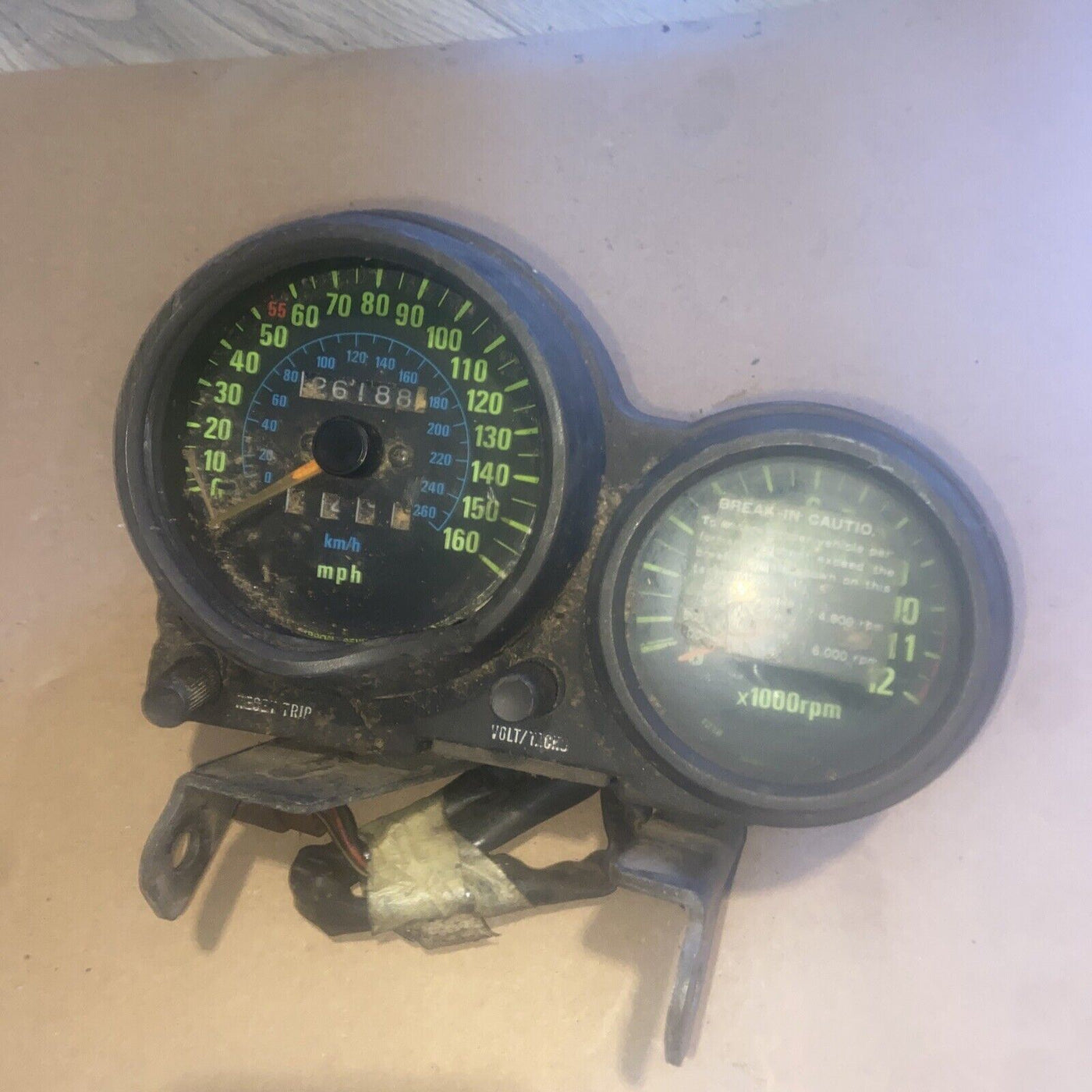 85 GPZ ZX750A Speedometer Tach Kawasaki Tachometer