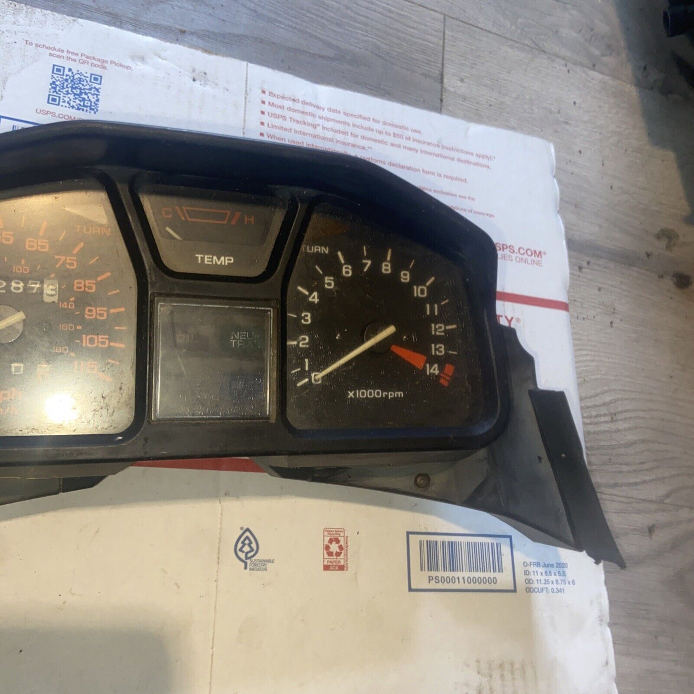 1988 Honda VTR250 Interceptor VTR 250  Gauges Speedometer Tachometer