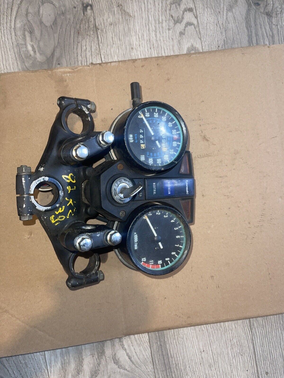 1977 Kawasaki KZ650C Gauge Cluster Speedometer Tachometer