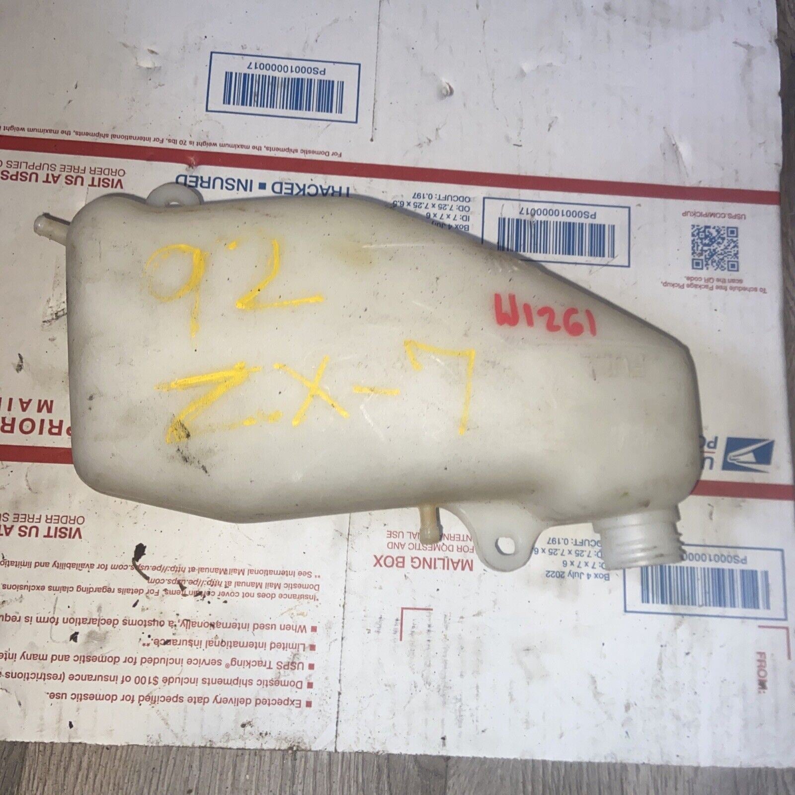 1991-92 Kawasaki ZX7R coolant tank reservoir