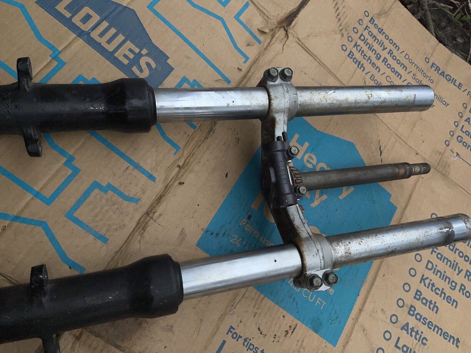 KAWASAKI 88-97 ZX600C ZX 600 C NINJA FRONT FORKS TUBES SUSPENSION