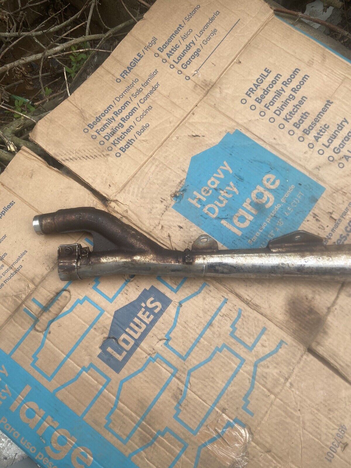 1976 GS750 Exhaust muffler tail pipe