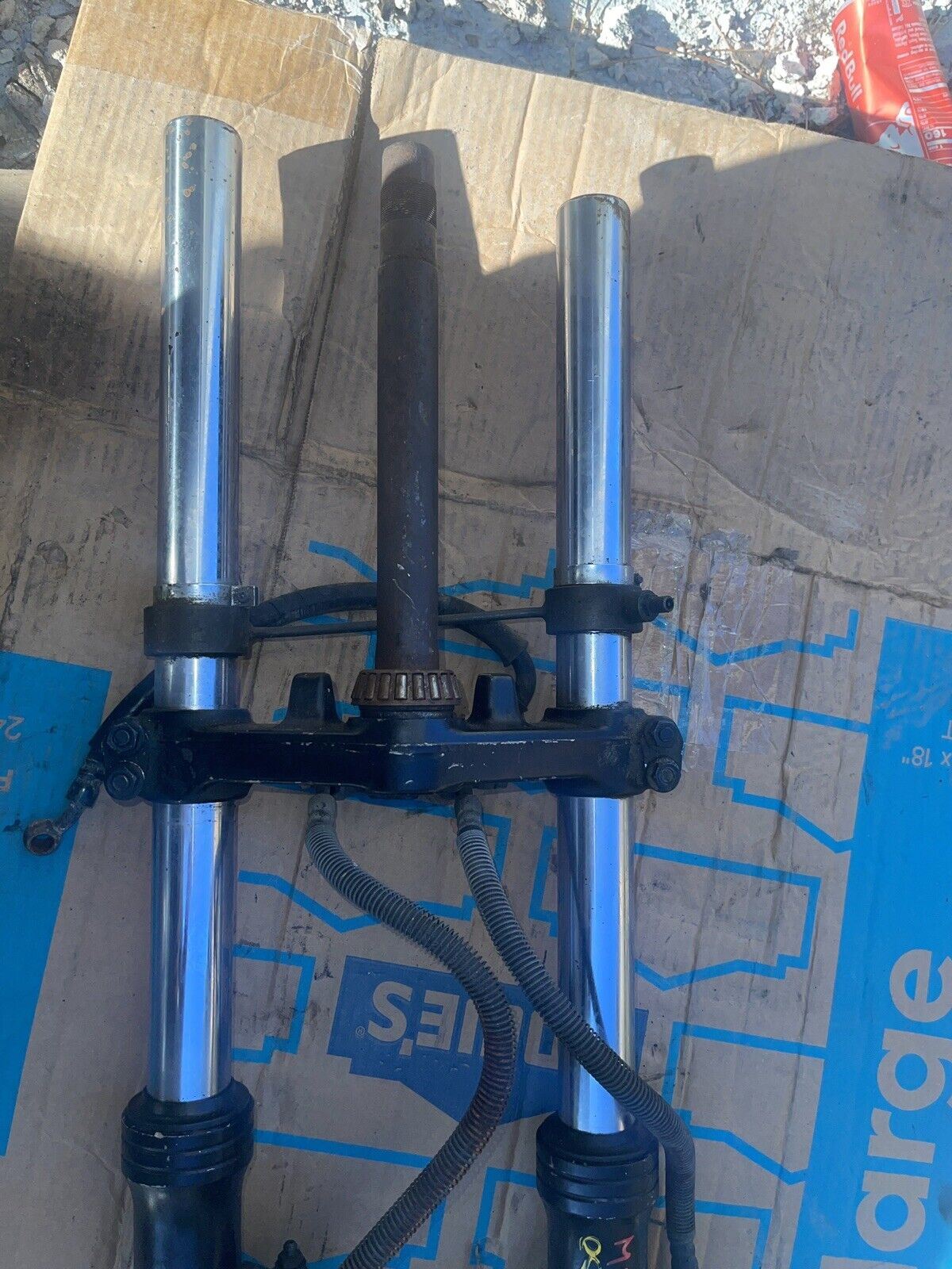 1984 83 84 Kawasaki GPZ 1100 ZX1100 OEM Fork Tubes Front Suspension Triple Tree