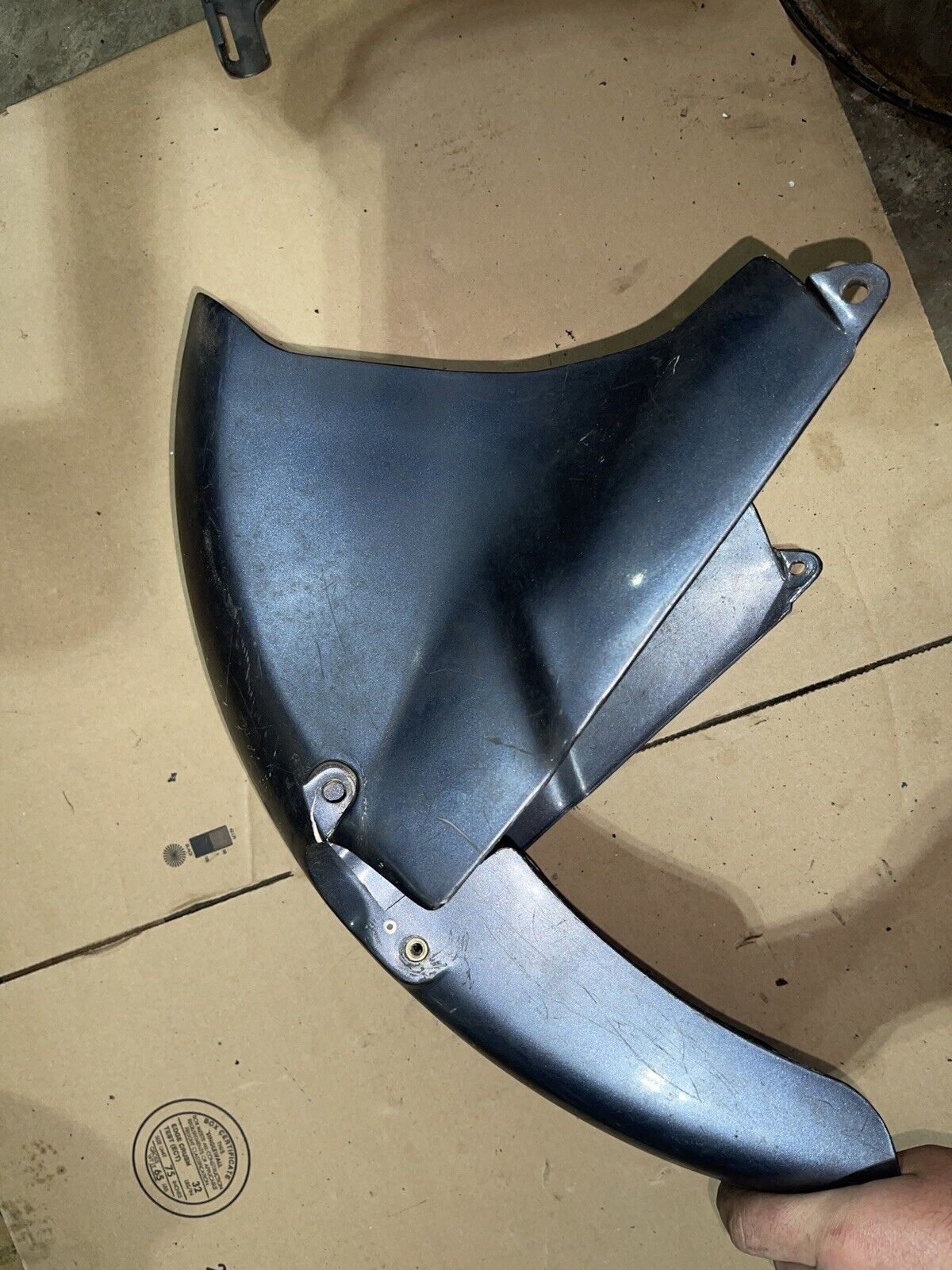 1987 HONDA CBR600F FRONT WHEEL FENDER COWL FAIRING 61100-MN4-000ZC