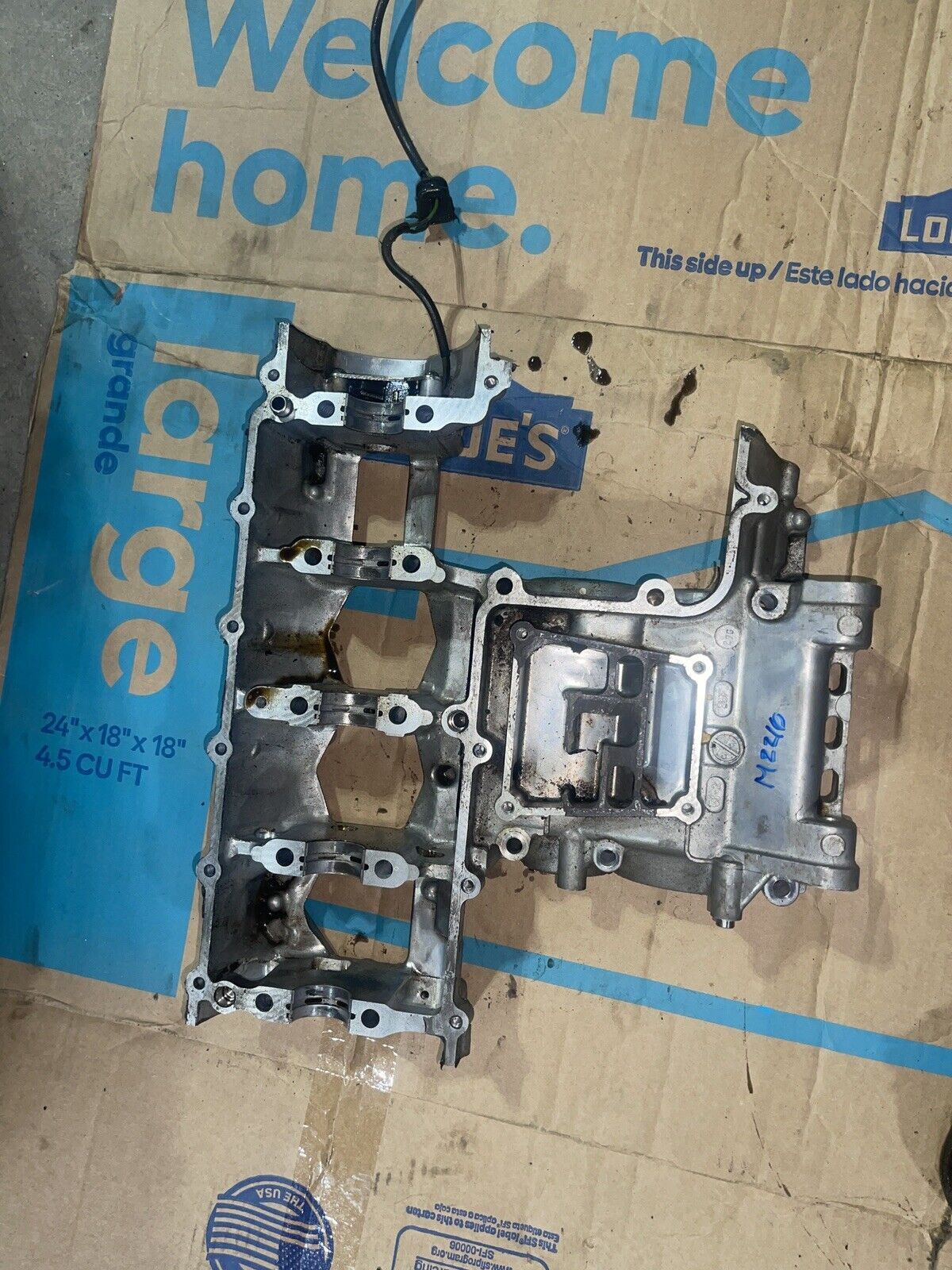 04 05 SUZUKI GSXR 600 GSXR600 ENGINE MOTOR BLOCK CASE UPPER LOWER CRANKCASE