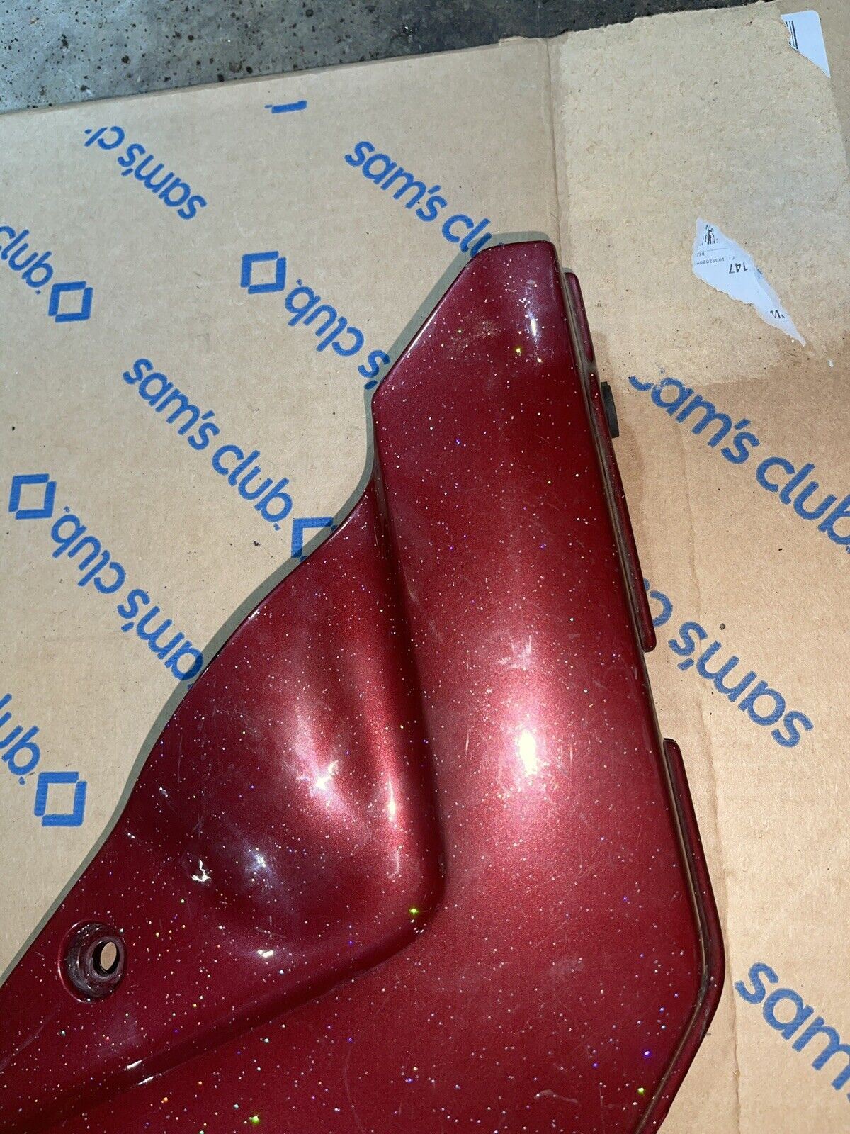 1995 Suzuki GSXR 750 Left Side Cover Fairing Panel 47611-17E01-L