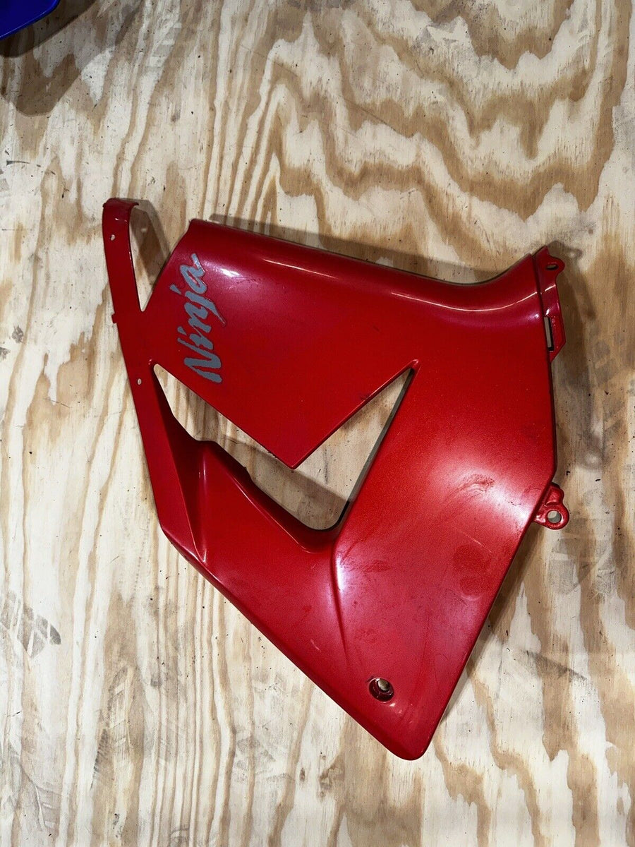 04-05 KAWASAKI NINJA ZX10R RIGHT LOWER MID UPPER SIDE FAIRING COWL